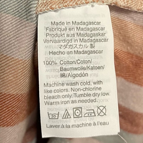 Madewell Flannel Courier Shirt in Sunrise Stripe - Picture 4 of 4